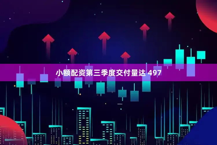 小额配资第三季度交付量达 497